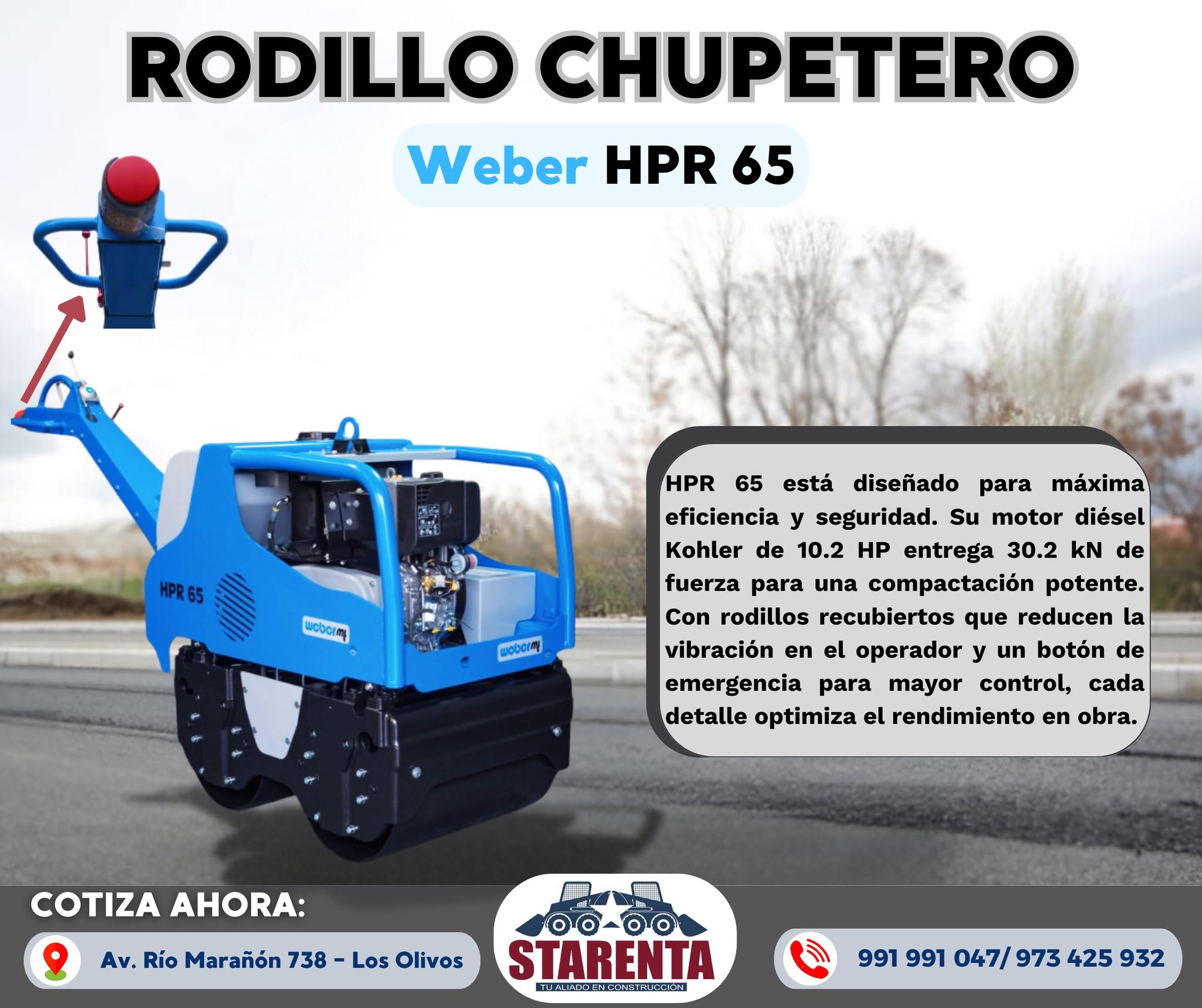 Cortadora de asfalto y concreto